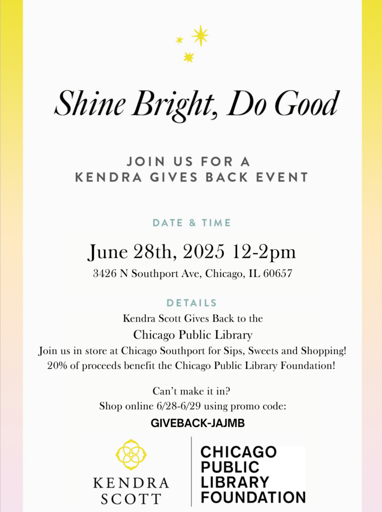 Kendra Scott Chicago Public Library fundraiser